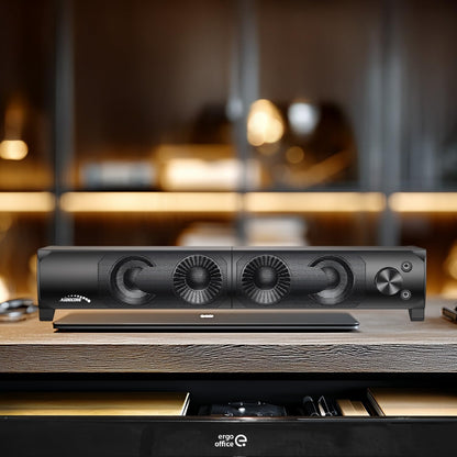 AC955 2 in 1 PC Speaker Soundbar Computer RGB LED Backlight Stereo Gaming USB 2 X 3W AUX 3.5 Mm