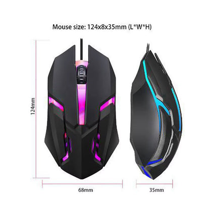 USB Wired Gaming Mouse 1000 DPI 3 Buttons Silent Mause Backlit Professional Gamer Mice Ergonomic Computer Mouse for PC Laptop