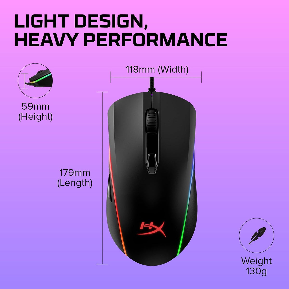 Pulsefire Surge – RGB Gaming Mouse