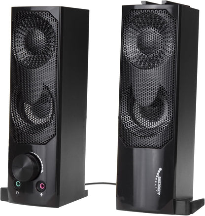 AC955 2 in 1 PC Speaker Soundbar Computer RGB LED Backlight Stereo Gaming USB 2 X 3W AUX 3.5 Mm