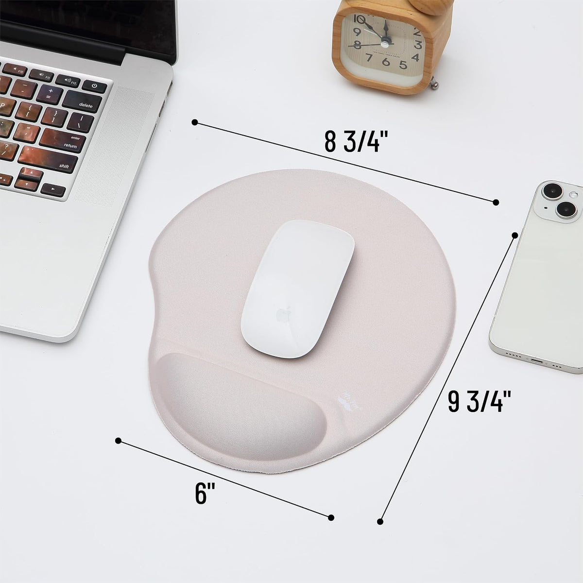 - Ergonomic Mouse Pad with Wrist Support, Beige, Gel Gaming Mouse Pad