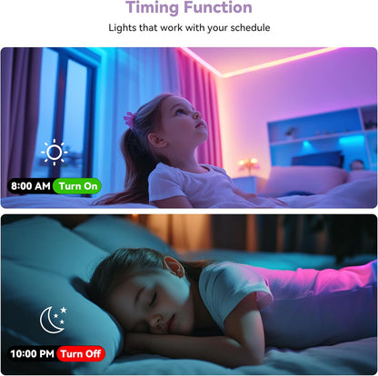 5 V USB RGB COB LED Strip 1 M with Bluetooth Smart App Controller, Colour-Changing RGB Strip Light with 600 Leds/M, Multicoloured Flexible LED Strip for TV, Bedroom, Party, DIY Decoration