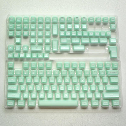 142 Keys SA Profile PBT Doubleshot Keycaps Translucent Keycap Set Fit for 61/64/87/104/108 Cherry Mx Switches ISO ANSI Mechanical Keyboard