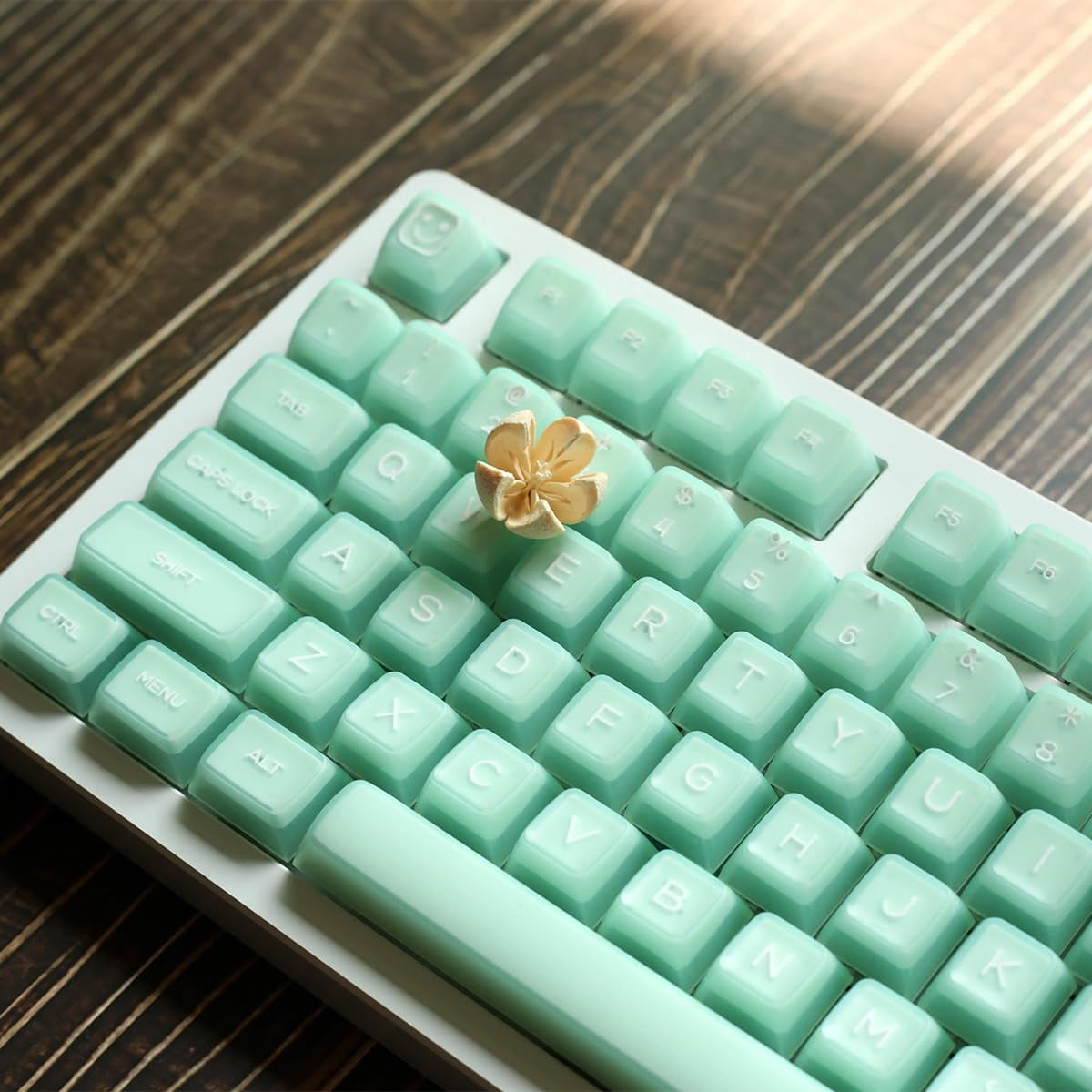 142 Keys SA Profile PBT Doubleshot Keycaps Translucent Keycap Set Fit for 61/64/87/104/108 Cherry Mx Switches ISO ANSI Mechanical Keyboard