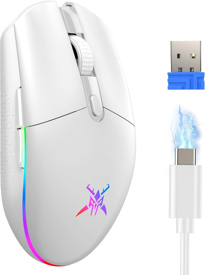RGB Wireless Gaming Mouse 8000 DPI 6 Button, Wireless & Wired Mode