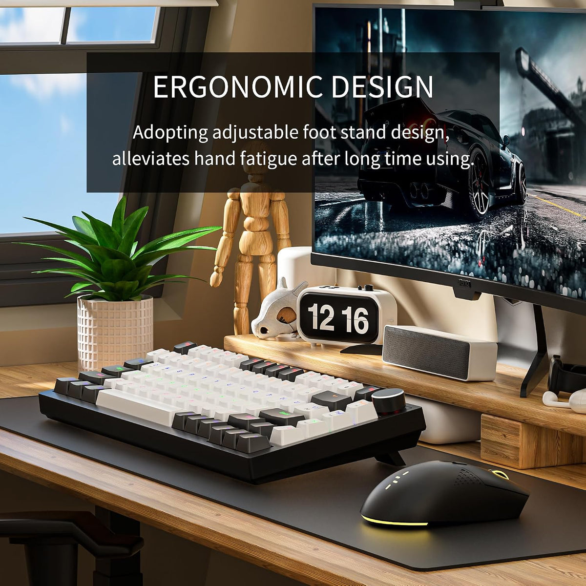 GM326 Mechanical Keyboard,Wired Gaming Keyboard,75% Percent Keyboard