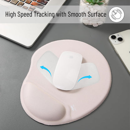 - Ergonomic Mouse Pad with Wrist Support, Beige, Gel Gaming Mouse Pad
