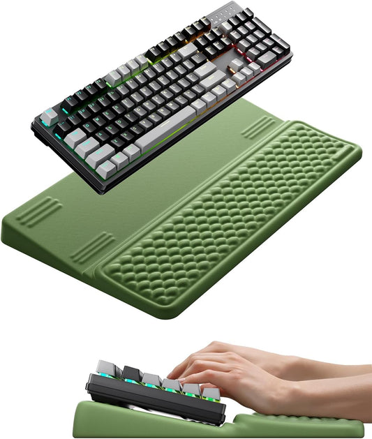 Keyboard Stand with Wrist Rest, Memory Foam, Green