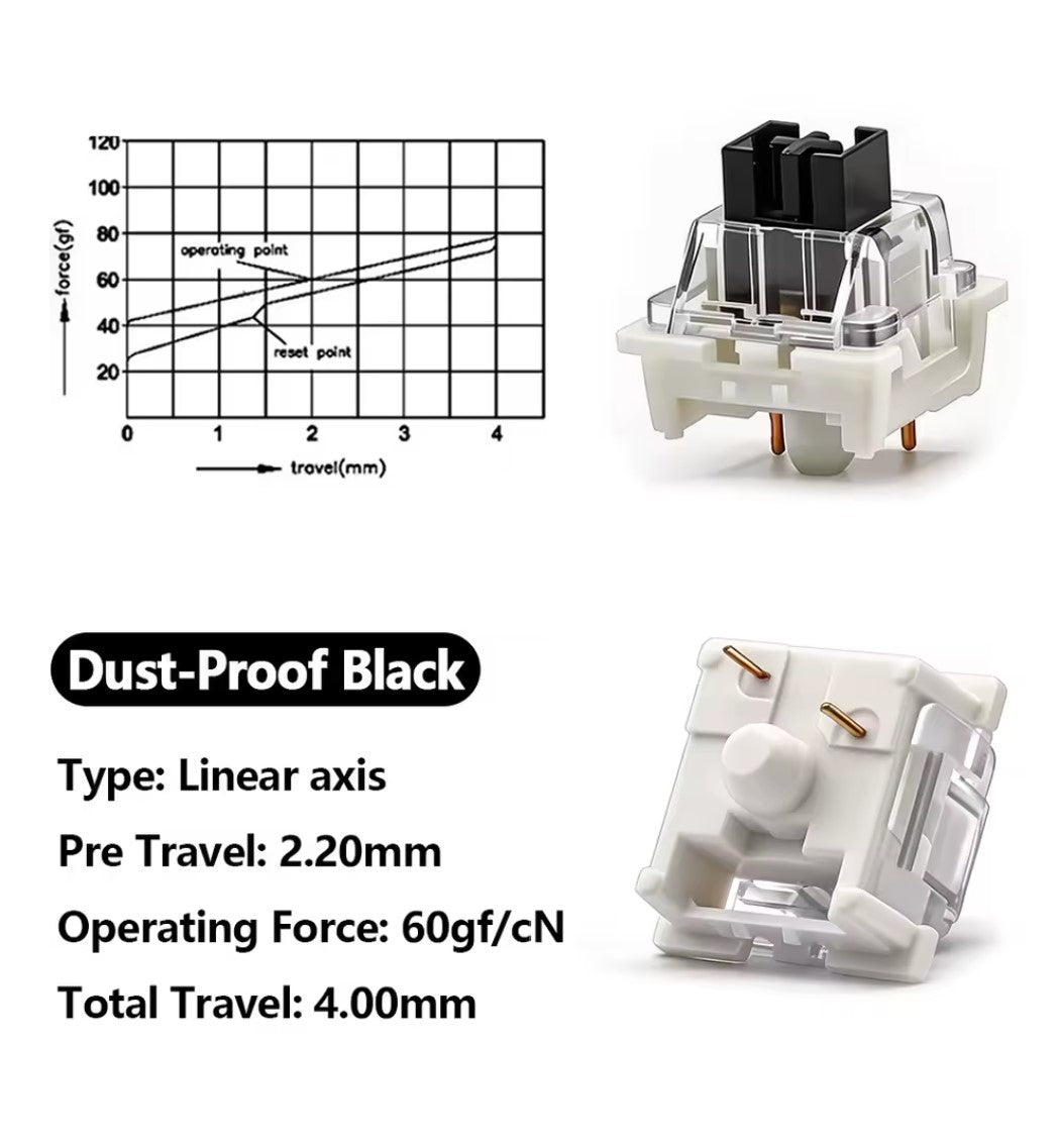 110Pcs Outemu Switches for Mechanical Keyboard 3Pin Clicky Linear Tactile Silent Switch RGB LED SMD Gaming Mechan with MX Switch