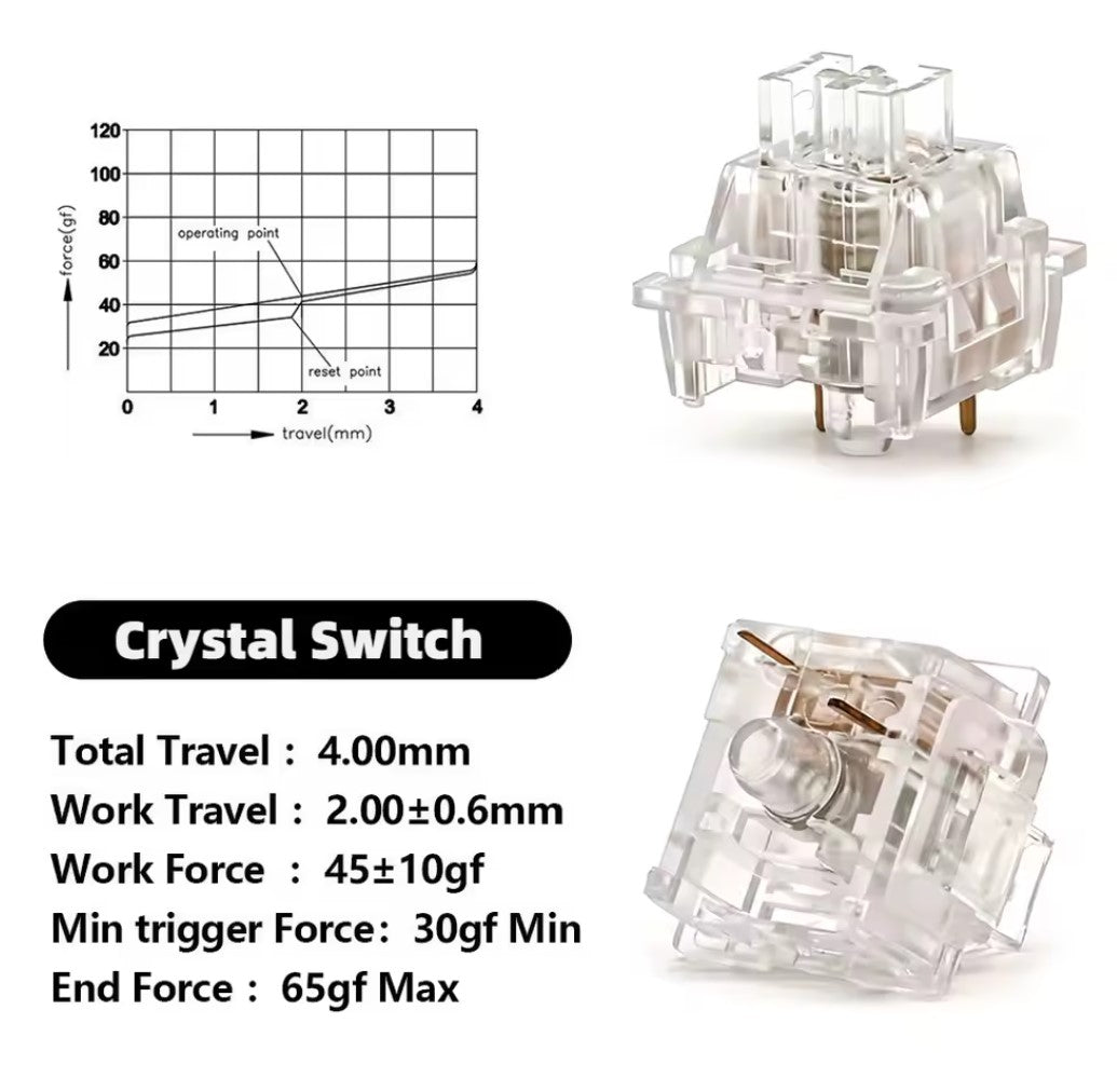 110Pcs Outemu Switches for Mechanical Keyboard 3Pin Clicky Linear Tactile Silent Switch RGB LED SMD Gaming Mechan with MX Switch