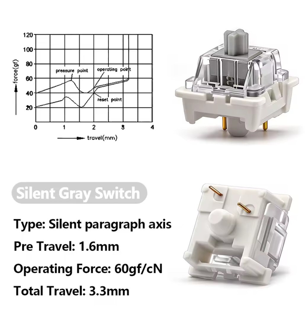 110Pcs Outemu Switches for Mechanical Keyboard 3Pin Clicky Linear Tactile Silent Switch RGB LED SMD Gaming Mechan with MX Switch
