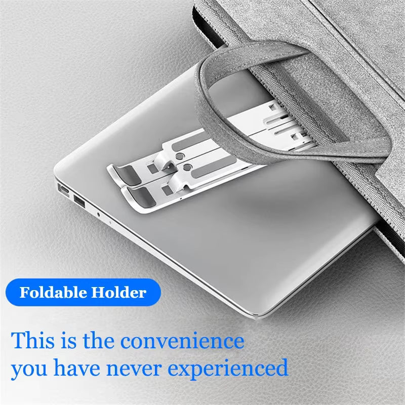 Portable Foldable Laptop Stand – Adjustable ABS Notebook Holder