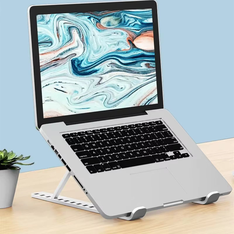 Portable Foldable Laptop Stand – Adjustable ABS Notebook Holder