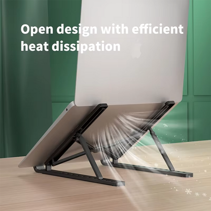Portable Foldable Laptop Stand – Adjustable ABS Notebook Holder