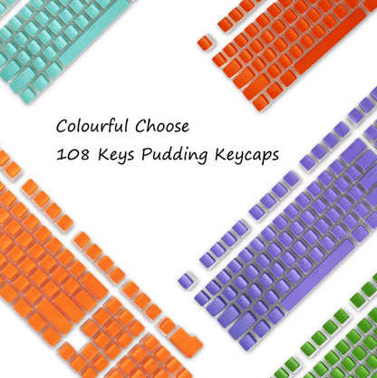 108-Key PBT Pudding Keycap Set – OEM Profile, RGB Backlit