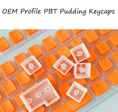108-Key PBT Pudding Keycap Set – OEM Profile, RGB Backlit