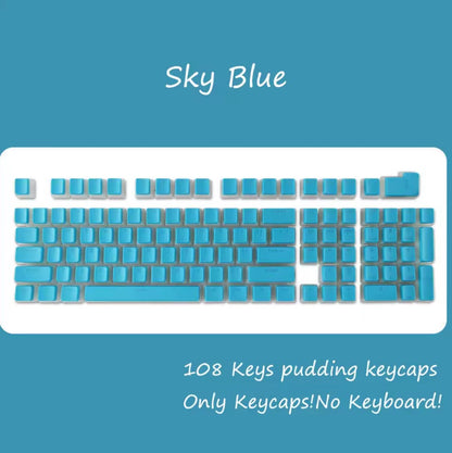 108-Key PBT Pudding Keycap Set – OEM Profile, RGB Backlit