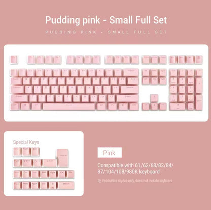 108-Key PBT Pudding Keycap Set – OEM Profile, RGB Backlit