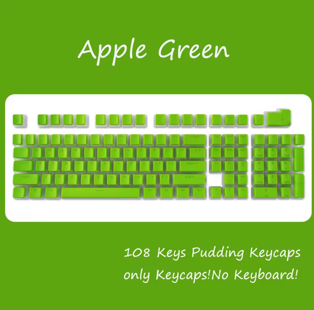108-Key PBT Pudding Keycap Set – OEM Profile, RGB Backlit