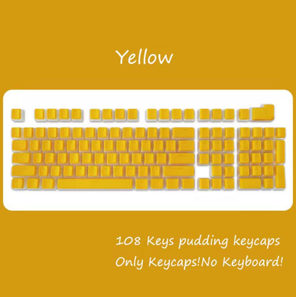 108-Key PBT Pudding Keycap Set – OEM Profile, RGB Backlit