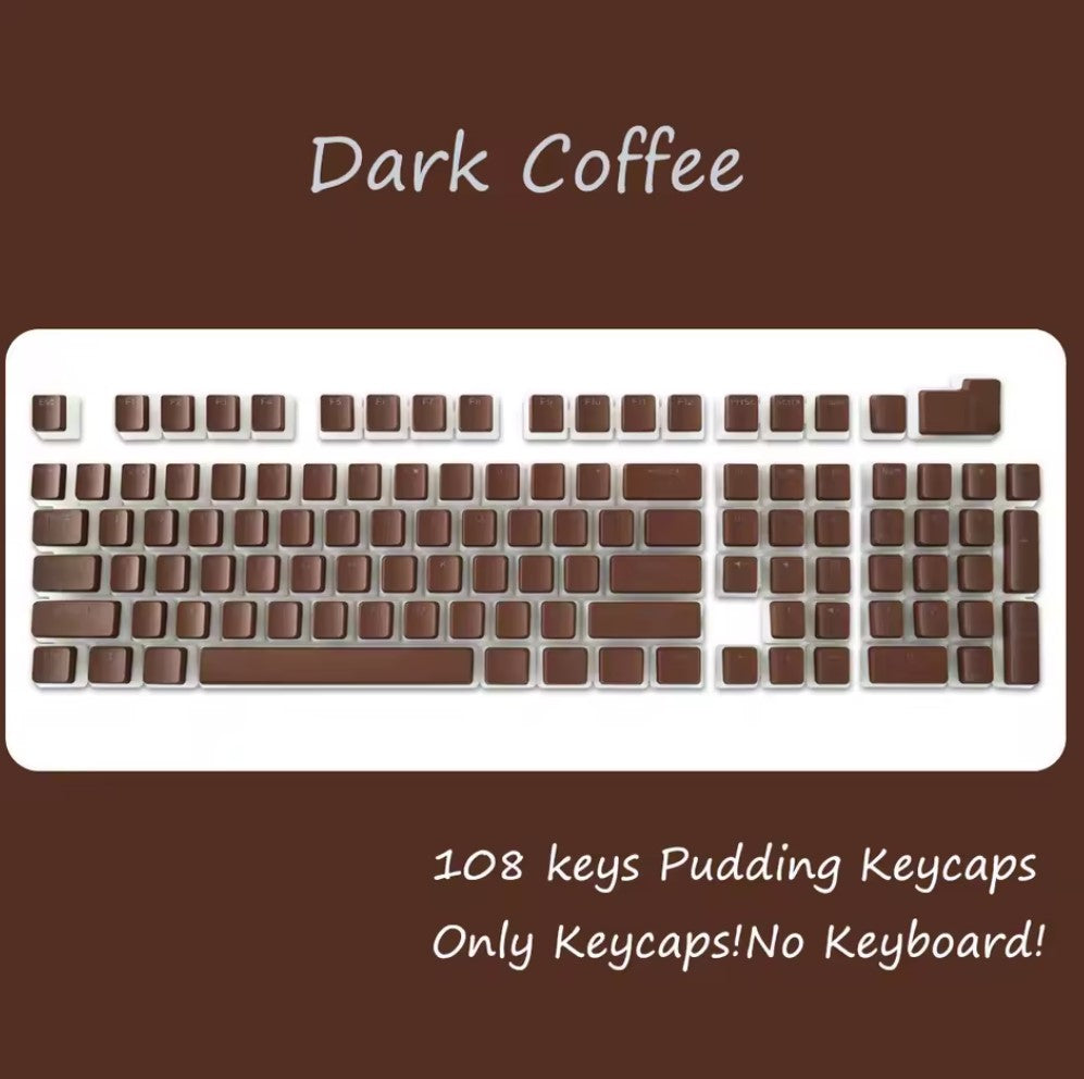 108-Key PBT Pudding Keycap Set – OEM Profile, RGB Backlit
