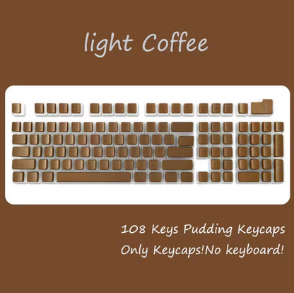 108-Key PBT Pudding Keycap Set – OEM Profile, RGB Backlit