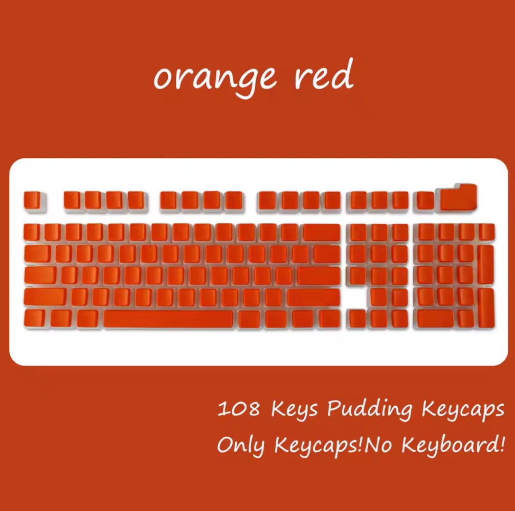 108-Key PBT Pudding Keycap Set – OEM Profile, RGB Backlit