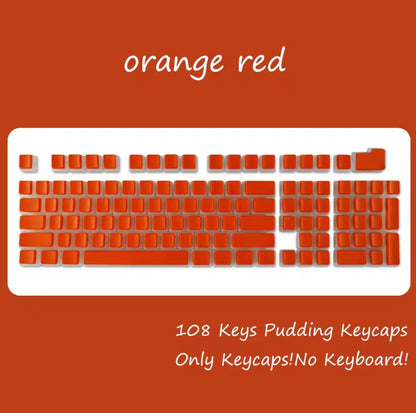 108-Key PBT Pudding Keycap Set – OEM Profile, RGB Backlit