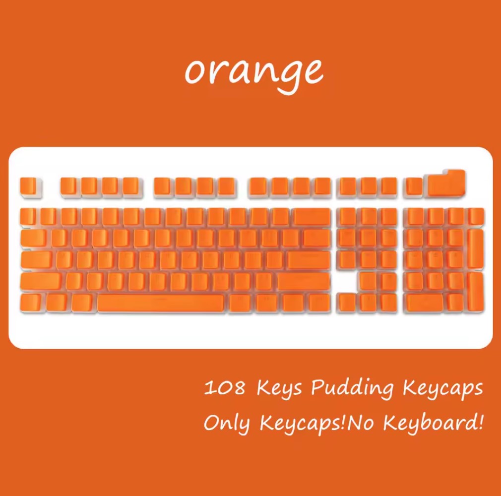 108-Key PBT Pudding Keycap Set – OEM Profile, RGB Backlit