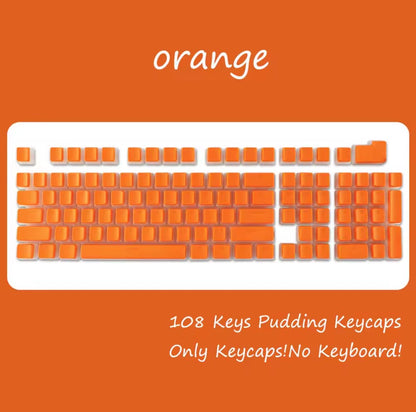 108-Key PBT Pudding Keycap Set – OEM Profile, RGB Backlit