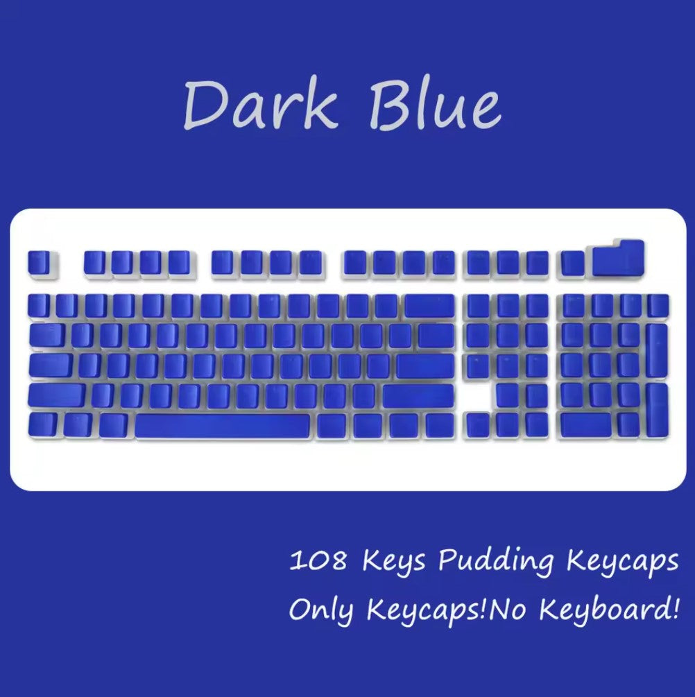 108-Key PBT Pudding Keycap Set – OEM Profile, RGB Backlit