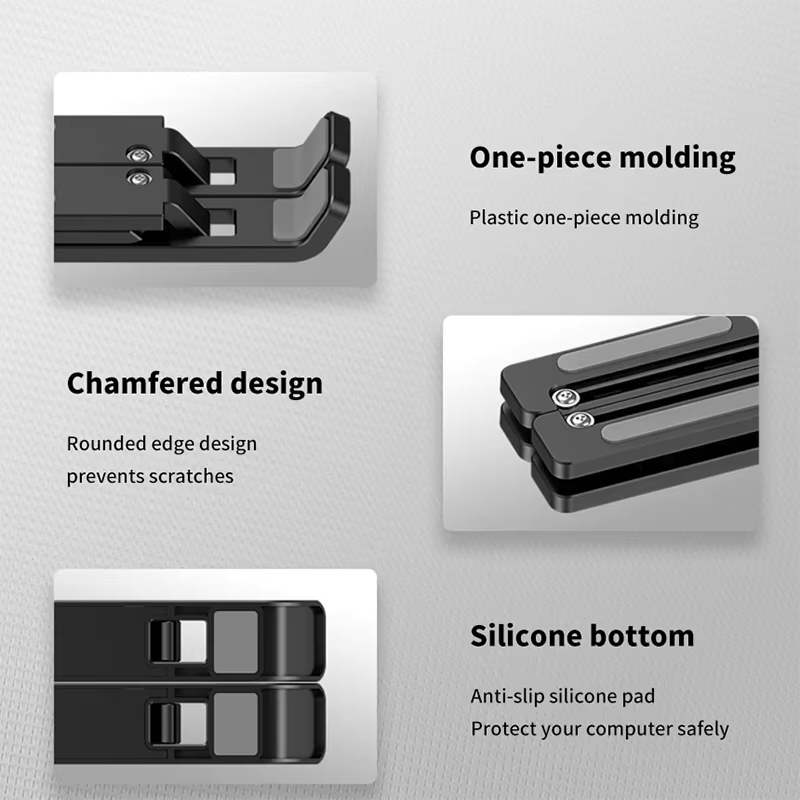 Portable Foldable Laptop Stand – Adjustable ABS Notebook Holder