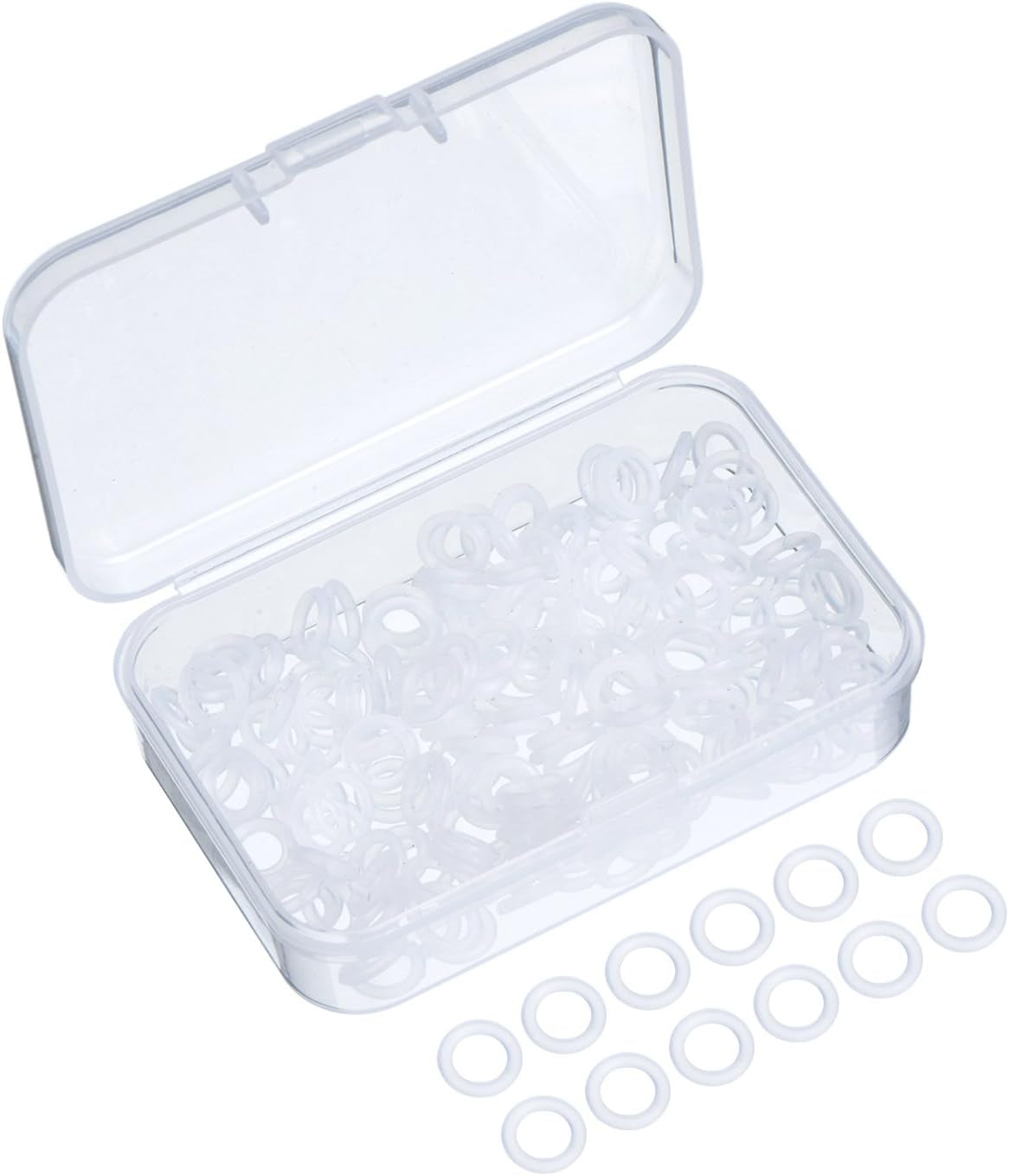 200 Pcs O Rings Keyboard Clear Rubber Mechanical Keyboard O-Ring