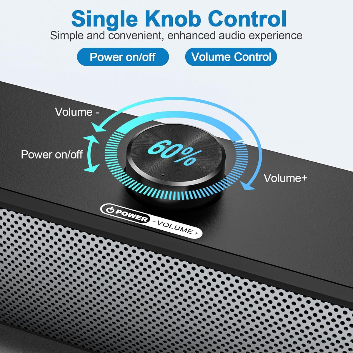 RGB Desktop Computer Soundbar 3.5Mm USB