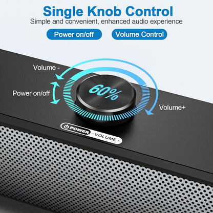 RGB Desktop Computer Soundbar 3.5Mm USB