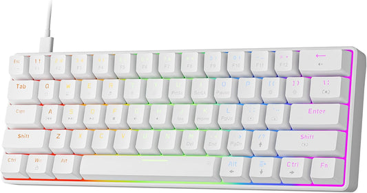 GM611 Gaming Keyboard,60% Percent Mechanical Keyboard Red Switches