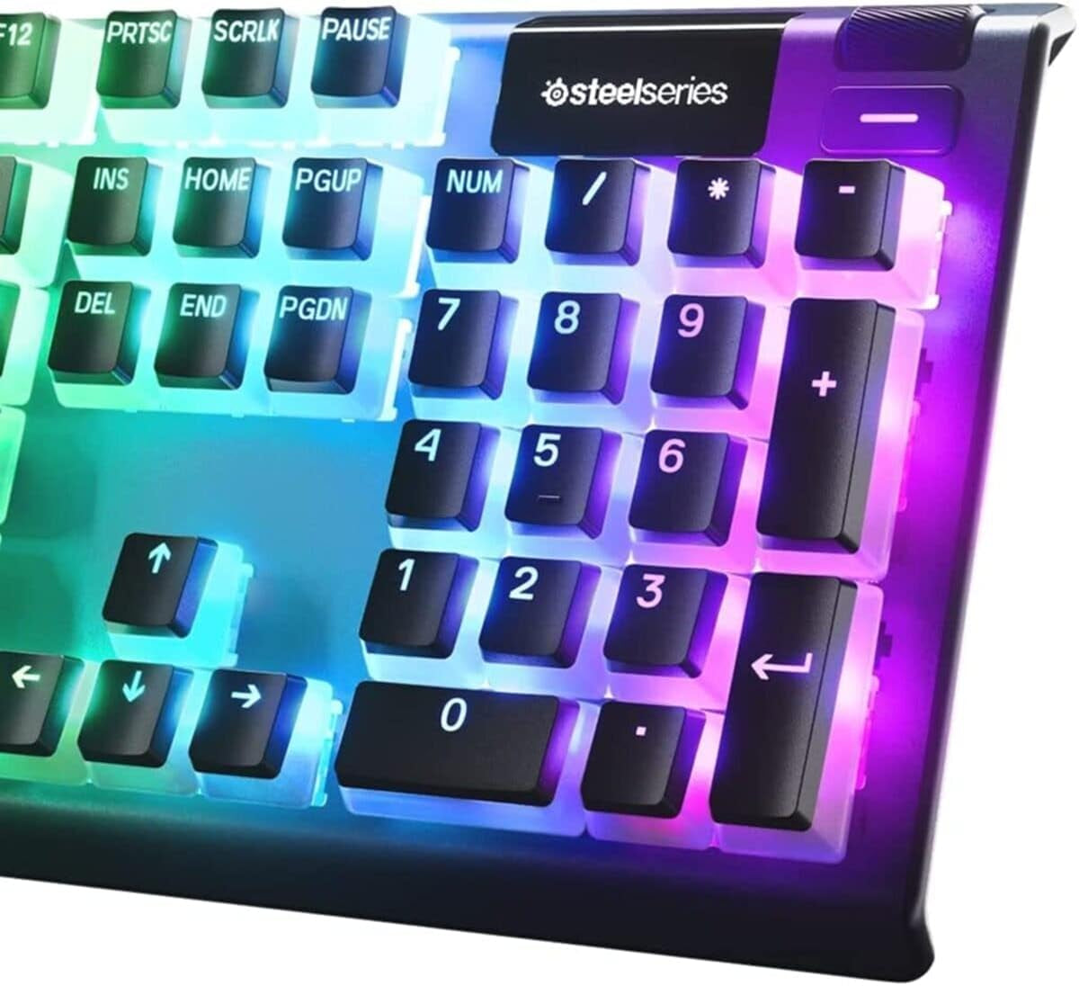 Prismcaps – Double Shot Pudding-Style Keycaps – Durable PBT Thermoplastic – Compatible with Most Mechanical Keyboards – MX Stems – Black (UK Layout)