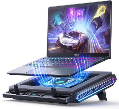 V10 Gaming Laptop Cooling Pad, RGB Laptop Cooler Stand