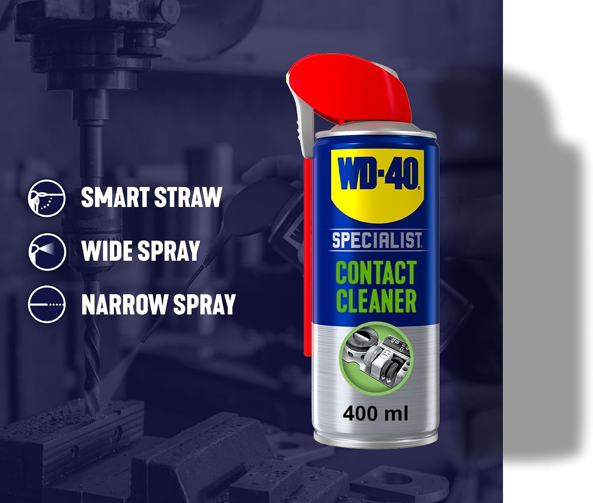Electrical Contact Cleaner Spray, Residue-Free - 400Ml