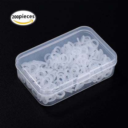 200 Pcs O Rings Keyboard Clear Rubber Mechanical Keyboard O-Ring