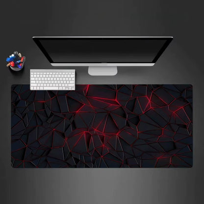 Space Line Wind Mouse Pad Large Computer Office Game Table Mats XXL Rubber Anti-Slip Gaming Keyboard Mousepads Long Desk Pads