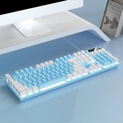 K500 Wired Keyboard Gaming Laptop Desktops PC Computer Office Accessories Low Profile Gamer Keyboards with Numpad