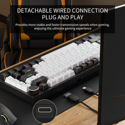 GM326 Mechanical Keyboard,Wired Gaming Keyboard,75% Percent Keyboard