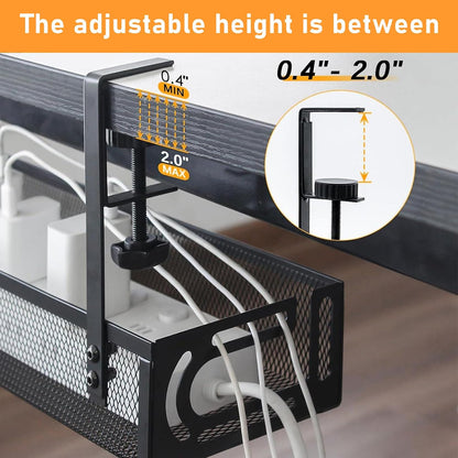Cable Management, 25''/64CM Long under Desk Cable Management