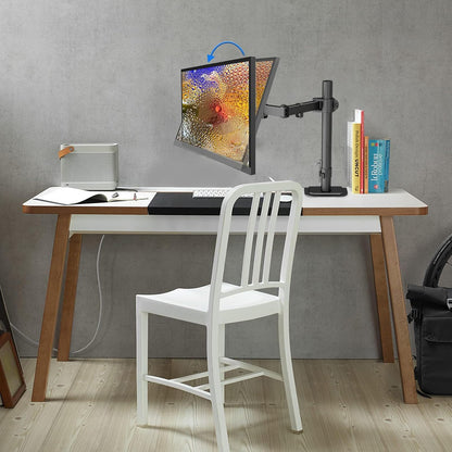 Single Monitor Arm Desk Mount for 13-32 Inch LCD LED Screens, PC Screen Stand for Desk up to 10Kg, VESA 75/100Mm Monitor Stands