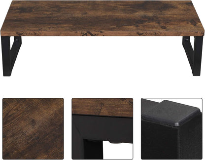 Wood Monitor Stand Riser, Computer Screen Riser for Office 55X23X14Cm