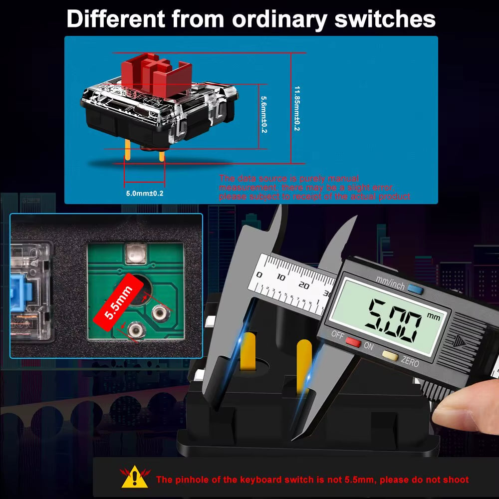 SMD RGB MX Low Profile 5.5 Switch 3Pin Clicky Linear Tactile Silent Mechanical Keyboard Red Black Blue Brown Switche