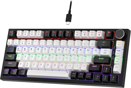 GM326 Mechanical Keyboard,Wired Gaming Keyboard,75% Percent Keyboard