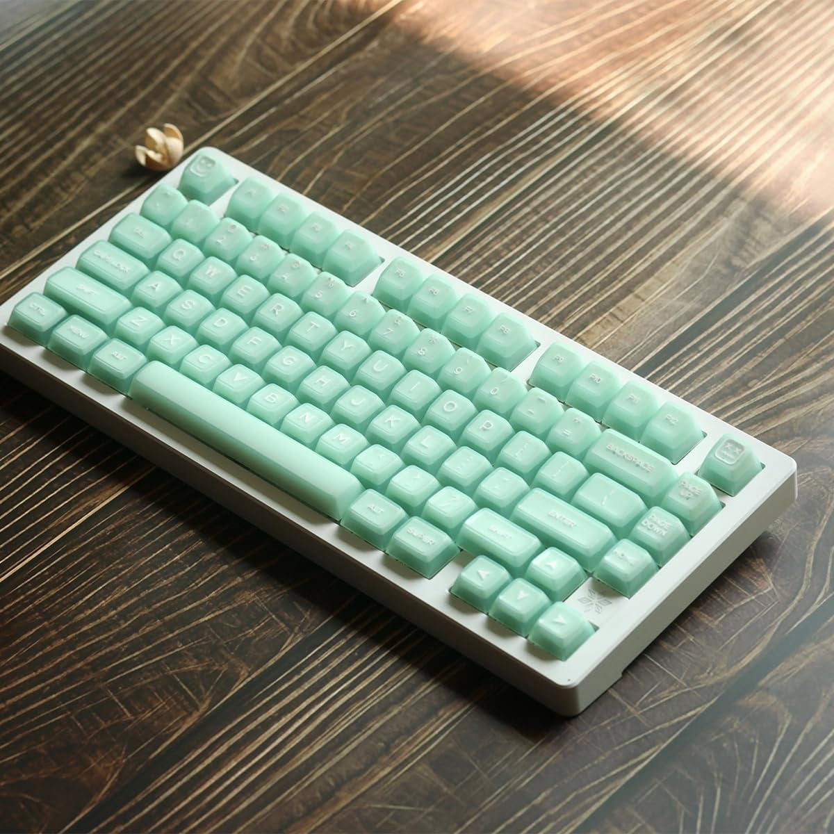 142 Keys SA Profile PBT Doubleshot Keycaps Translucent Keycap Set Fit for 61/64/87/104/108 Cherry Mx Switches ISO ANSI Mechanical Keyboard