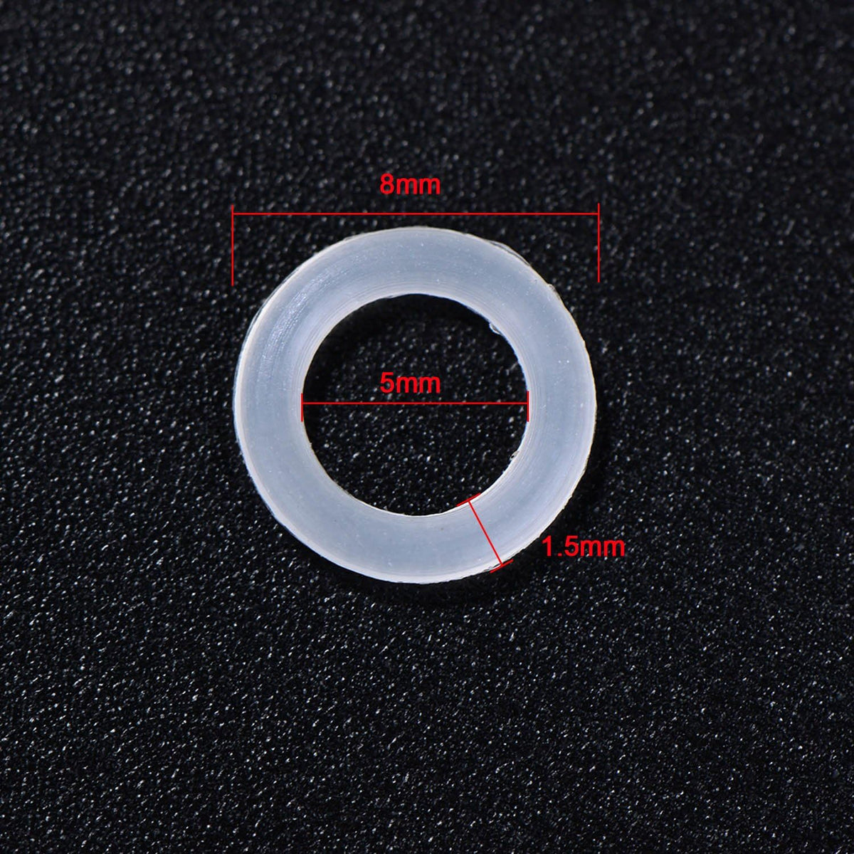 200 Pcs O Rings Keyboard Clear Rubber Mechanical Keyboard O-Ring